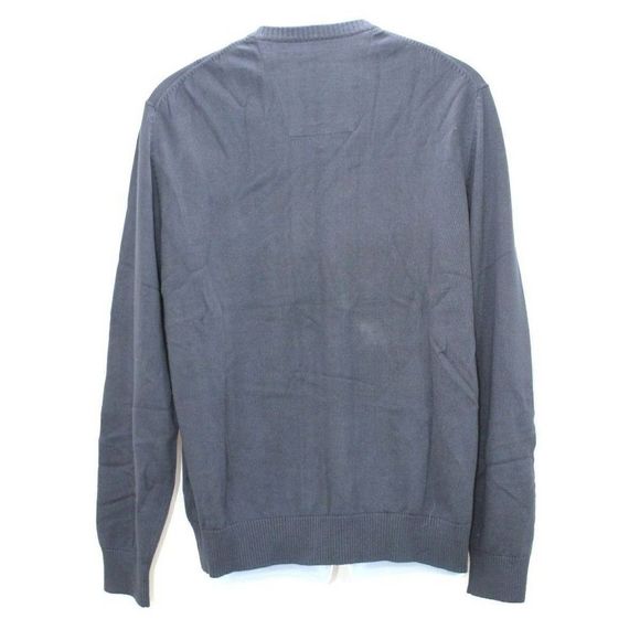 NAUTICA Men’s Size Large Navy Blue V-Neck Lightweight Sweater 100% Cotton NWT - Picture 3 of 8